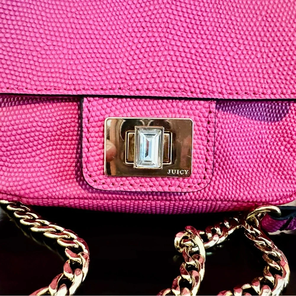 Juicy Couture Emblazon Mini Crossbody Bag Pink NWOT